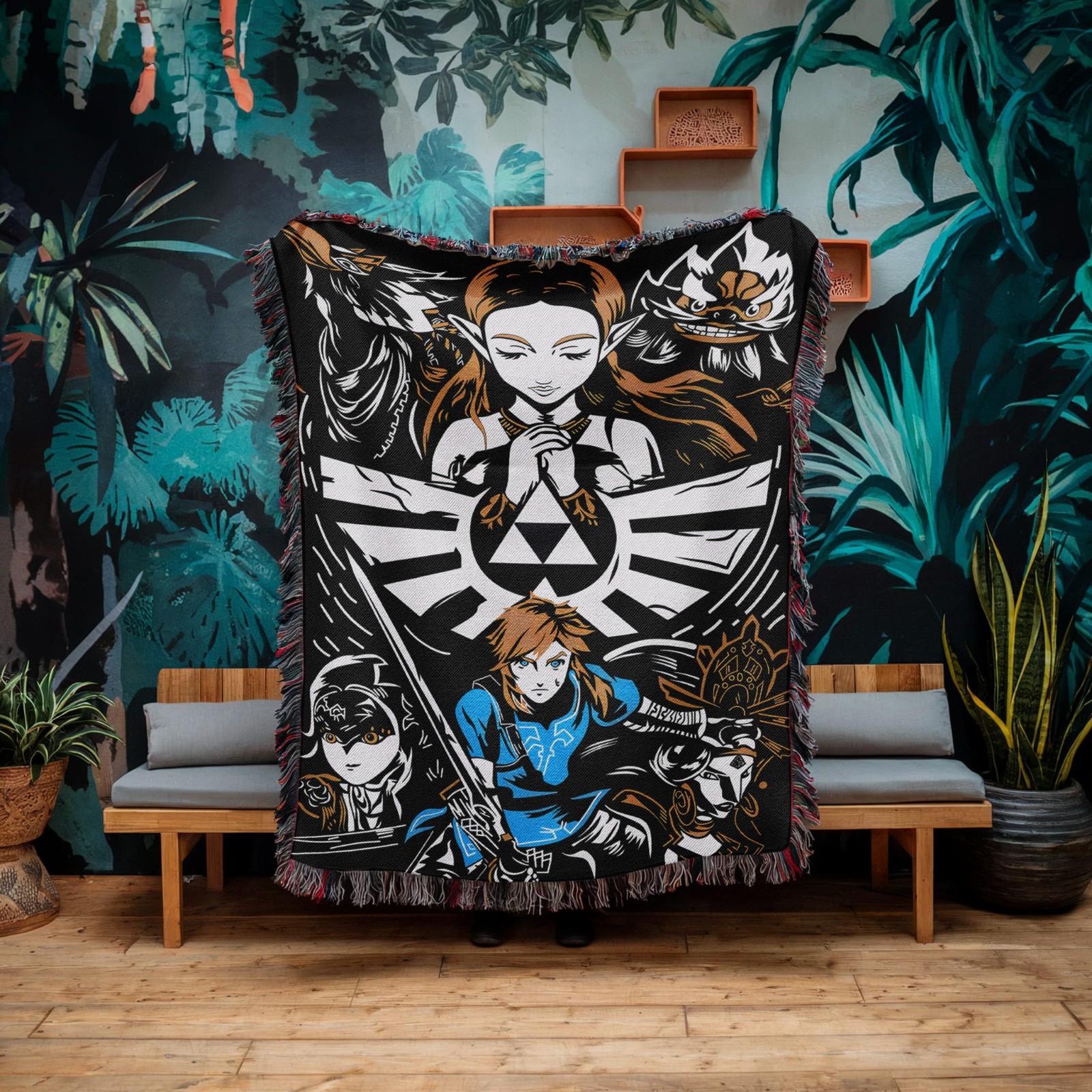 The Legend of Zelda Woven Blanket, Link Hero of Hyrule Throw
