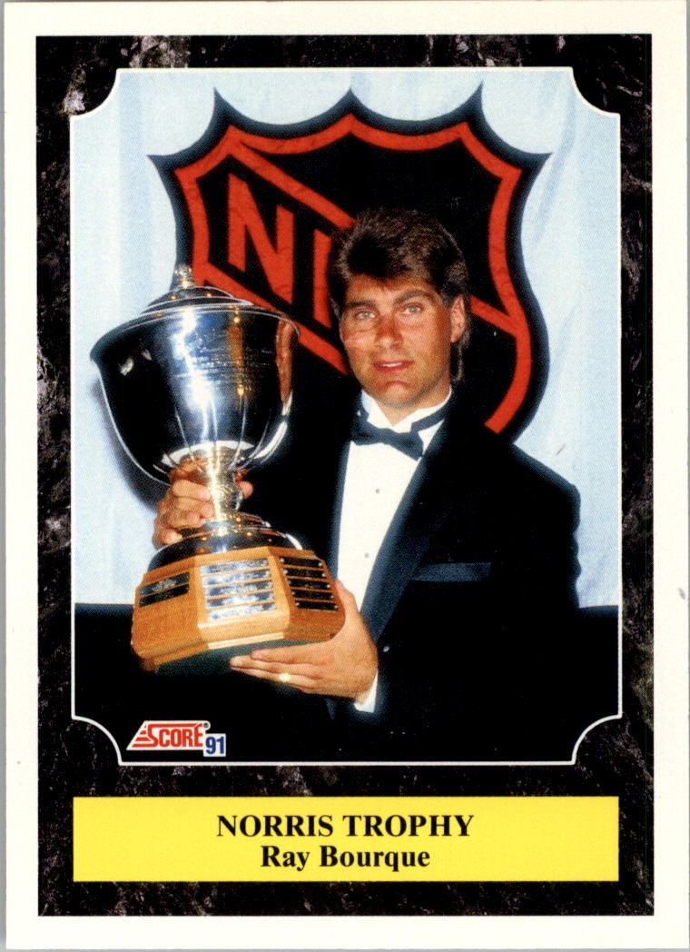 1991-92 Score American #429 Ray Bourque TW - HKY