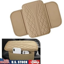 Car Center Console Cover Leather Armrest Protector Storage Durable Waterproof US
