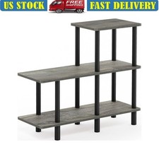 3-Tier Ladder Shelf Open Display Rack Storage Organizer Indoor Home Office New