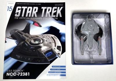 Authentic NEW STAR TREK STARSHIPS USS EQUINOX NCC-72381 EAGLEMOSS #15 MAGAZINE