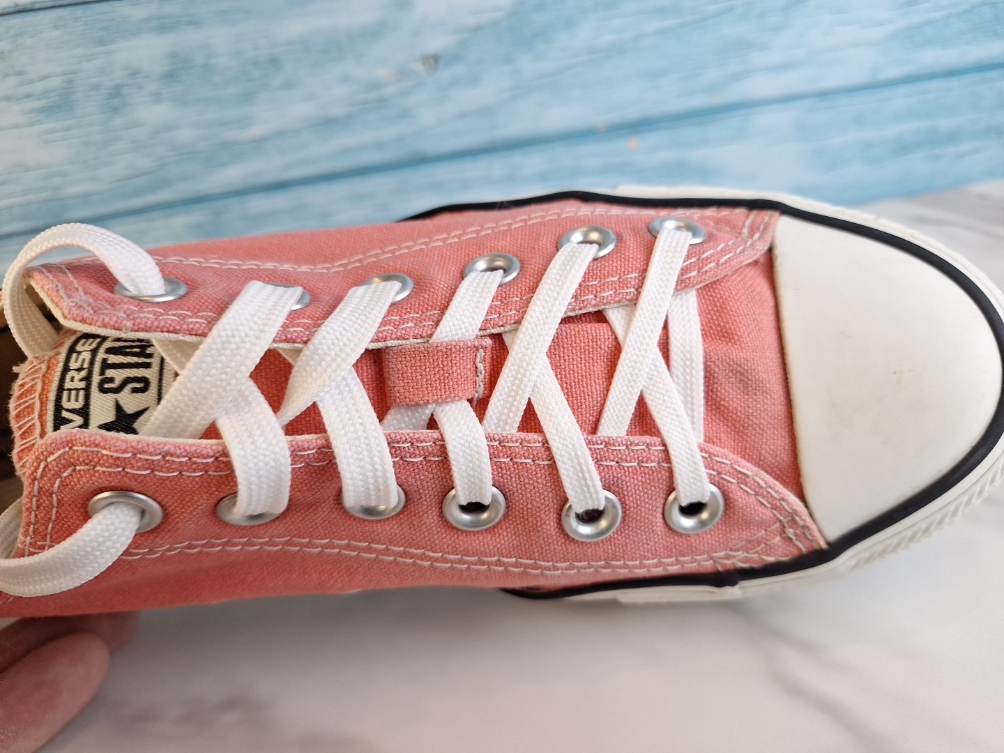 Converse All Star Chuck Taylor Low Top Pink Canvas Sneakers Mens 6 thumbnail 9