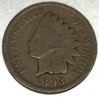 1893 Indian Head Cent G Good Condition 1c One Cent US Coin - 2178