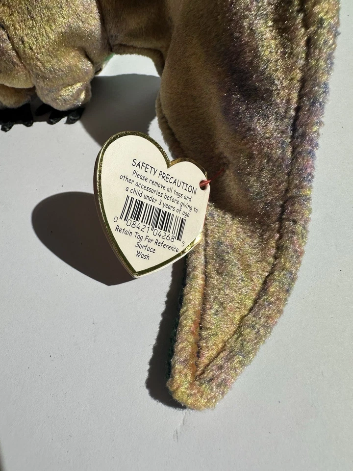 Ty Beanie Baby Swoop Pterodactyl 2000 Dino MWMT Iridescent Plush Retired VTG USA - Image 3 of 4
