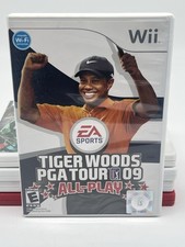 Tiger Woods PGA Tour 09 ALL PLAY (Nintendo Wii, 2008) GAME COMPLETE with MANUAL