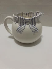 The Haldon Group Pitcher with Blue Striped Bow (1989)