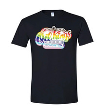 Edmonton Oil Kings CHL Hockey Team Pride Logo T-Shirt - Black - EXTRA LARGE