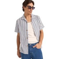 Rhythm Vacation Stripe Short-Sleeve Shirt - Men's