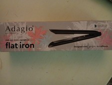 ADAGIO California Not So Mini Ceramic Flat Iron NIB MSRP 99 - NEW never Opened