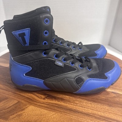 Title Boxing Total Balance Men s Size 7 Shoes Black & Royal Blue Baseball