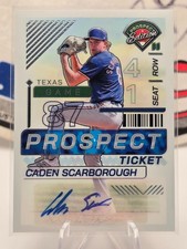 2024 Panini Prospect Edition - Caden Scarborough #172 Silver Prizm Signatures...