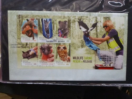 AUSTRALIA 2010 Wildlife Rescue 6 Stamp Mini Sheet First Day Cover