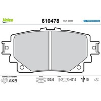 Valeo BremsbelÄGe Satz Hinten Passend FüR Lexus NX RZ UX Toyota BZ4X Corolla HIG