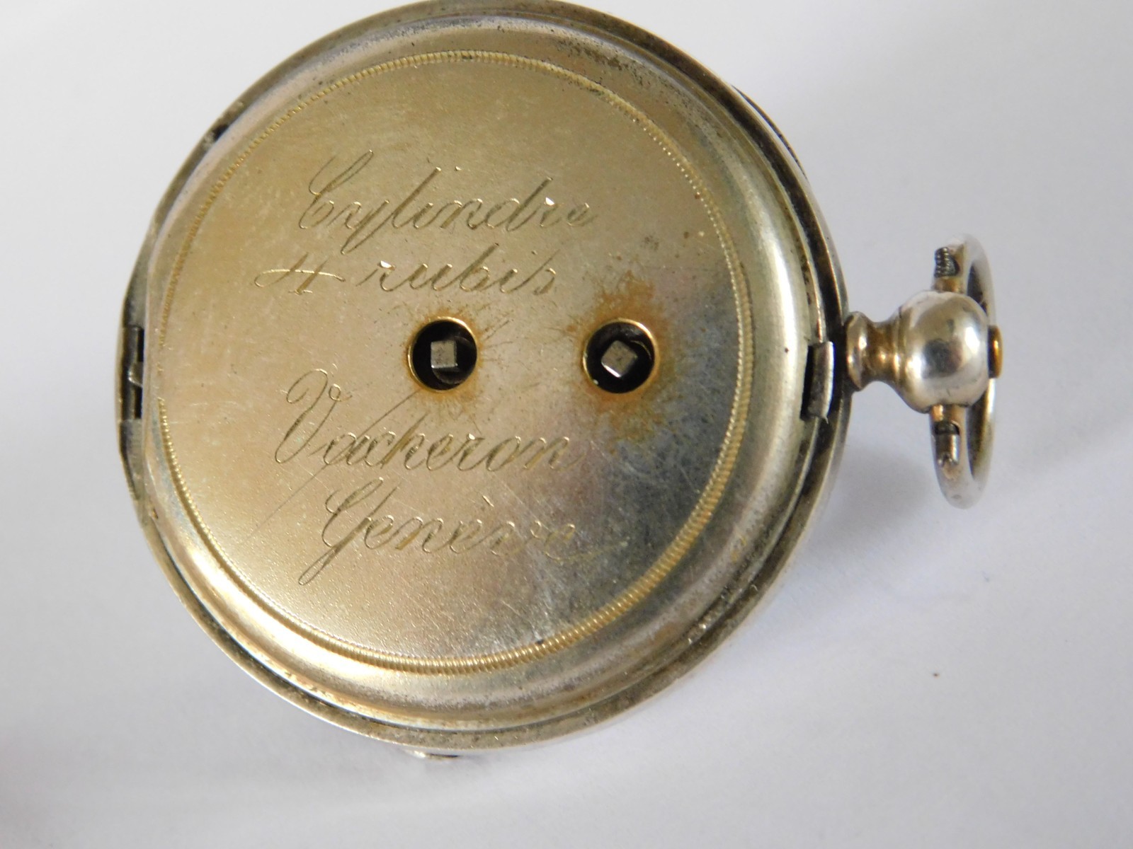 MASONIC / FREEMASONRY ANTIQUE SOLID SILVER CYLIND… - image 5