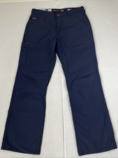 New Ariat FR Work Pants Men's 31x30 Flame Resist M4 Bootcut Relaxed Ripstop Blue