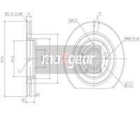 2 St. Bremsscheibe Maxgear 19-1057 Vorderachse FüR Mitsubishi