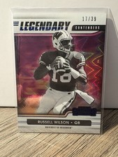 RUSSELL WILSON Wisconsin 2021 Contenders Draft Legendary Blue Explosion /39 SP