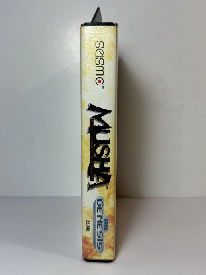MUSHA (Sega Genesis, 1990) Complete with Manual Seismic Rare Game Very Nice Nrmt - Image 4 of 4