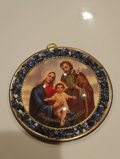 Sacred Family Crushed Stones Framed Wall Picture 6 Inch