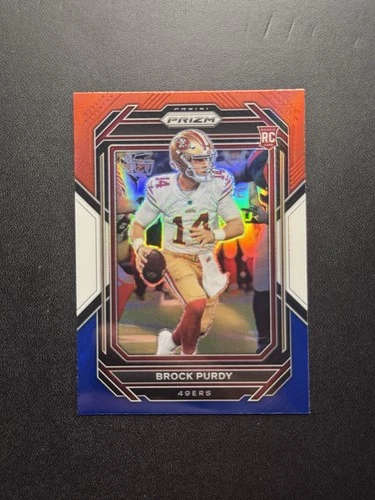 2022 Panini Prizm - Rookies Brock Purdy #353 Red White & Blue Prizm (RC)