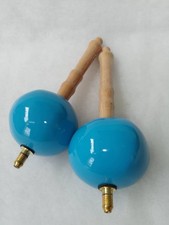 Percusion Maracas Venezolanas Profesionales Azules Hechas a Mano free Luthier