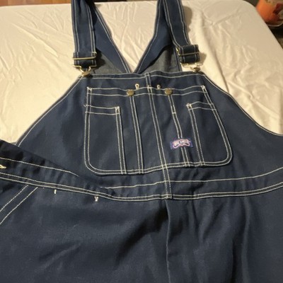Big Smith Men s Blue Denim Cotton Work Bib Overalls Size 48 x 30 NEW W/O TAGS