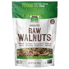 Walnuts Halves  Pieces Raw 12 oz by Now Foods