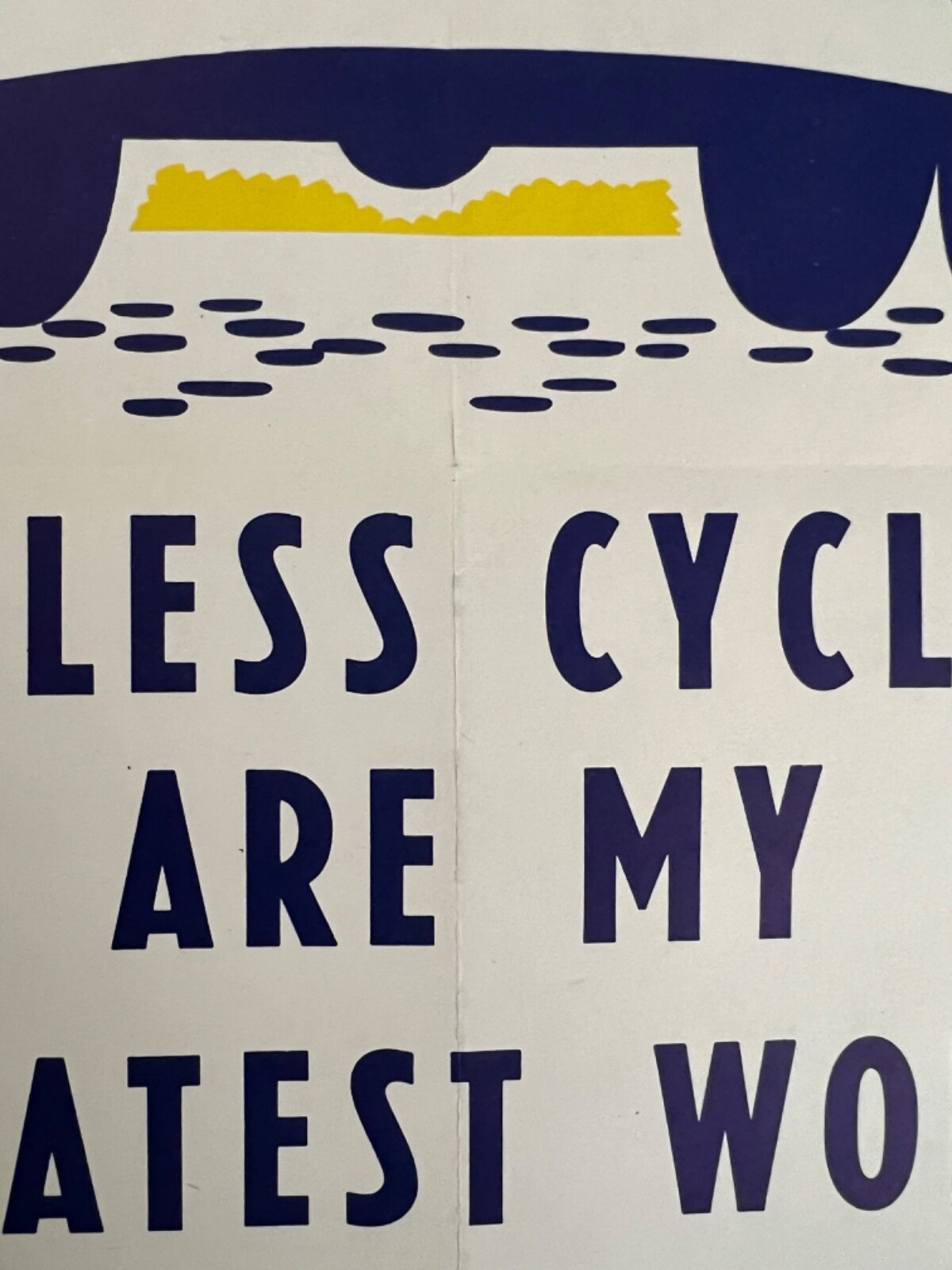 Original Safety Poster Keystone Automobile Car Club Careless Bicycle ...