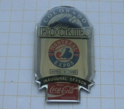 COCA-COLA / MLB COLORADO ROCKIES / MONTREAL EXPOS  ... Baseball Pin (162j)