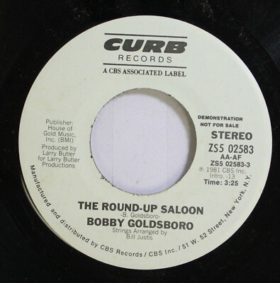 Rock Promo NM ! 45 Bobby Goldsboro - Il Round-Up Saloon / Su eBay