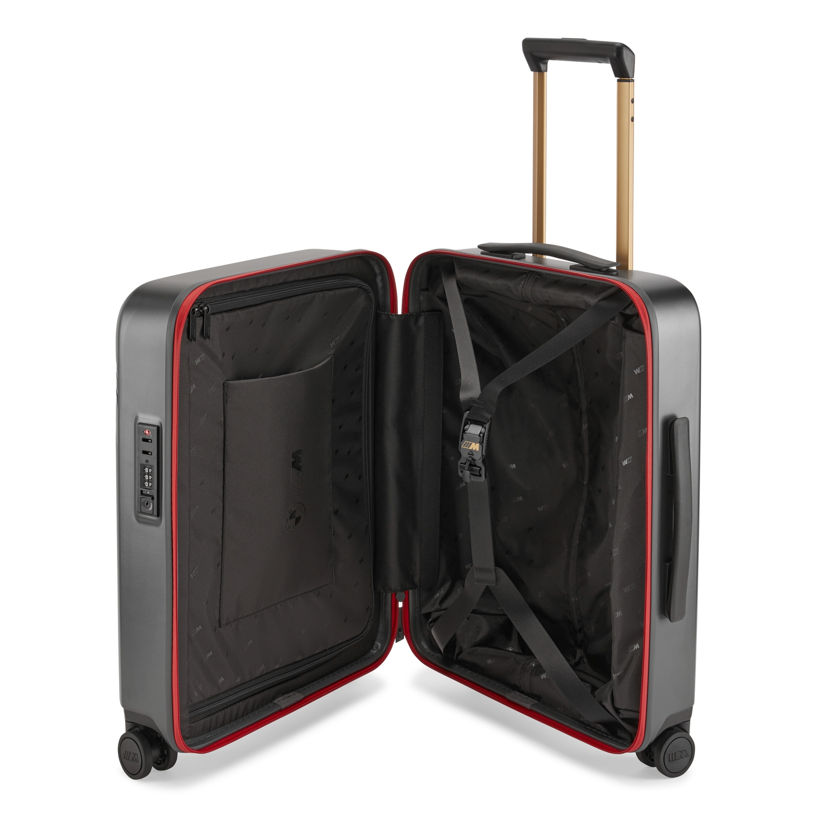 BMW M Boardcase Bag Dark Grey Wheeled Suitcase Cabin Travel  