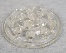 Clear Glass Flower Arranging Frog 16 Holes 5" in Diameter