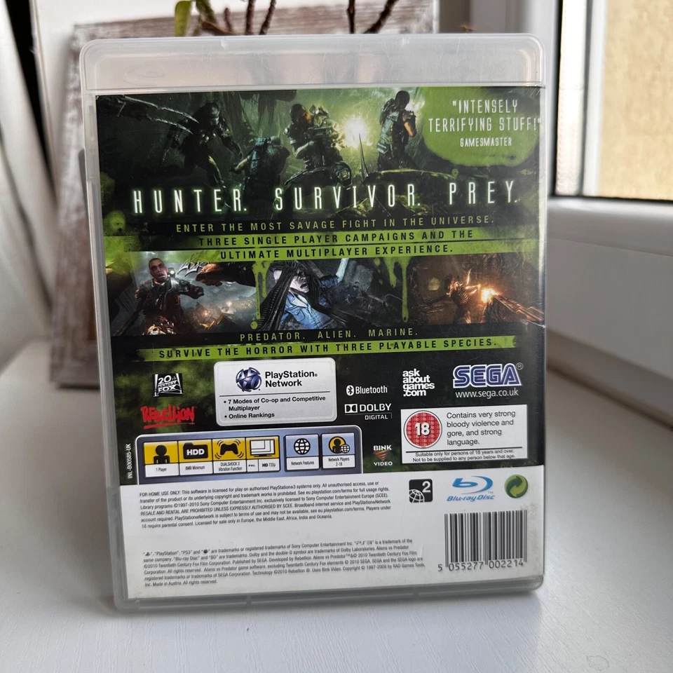 Aliens VS Predator PS3 PlayStation 3 | Tested CIB Complete w/Manual PAL - Image 2 of 4