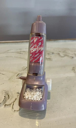 1992 Barbie Purple Vintage Vacuum Wind Up Works Noise Replacement Dream House