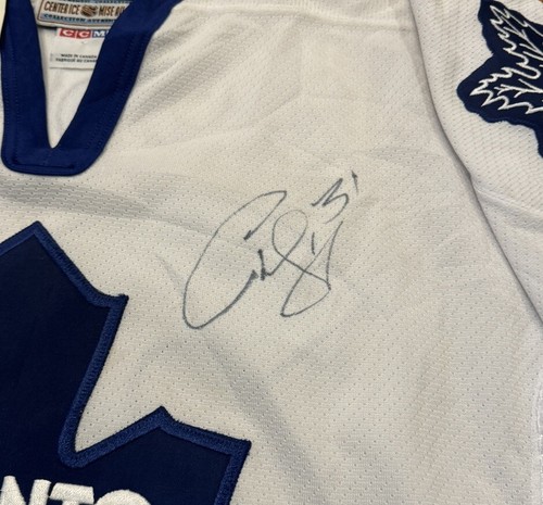 Toronto Maple Leafs Curtis Joseph Signed Authentic CCM NHL Hockey Jersey MiC 52 - Picture 11 of 22