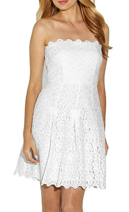 chinese dress ladies Ethereal Lace White Blossom Dress White / S main image 1