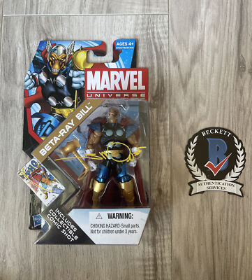 Walt Simonson Signed Beta Ray Bill Marvel Figure Beckett QR Code COA