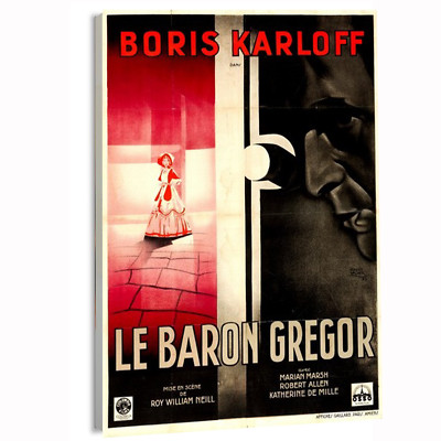 1935 The Black Room (Columbia) French Movie Poster or Canvas Art Print