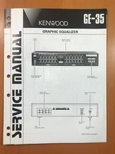 ORIGINAL SERVICE MANUAL & SCHEMATIC KENWOOD GE-35 GRAPHIC EQUALIZER D422