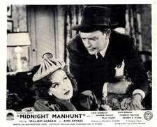 Midnight Manhunt Original Lobby Card 1945 William Gargan Ann Savage rare