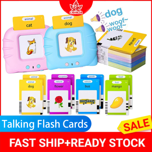 Talking Flash Cards Learning Toys for Boys Girls Toddlers Toy 1 2 3 4 5 Year Old - Picture 1 of 14
