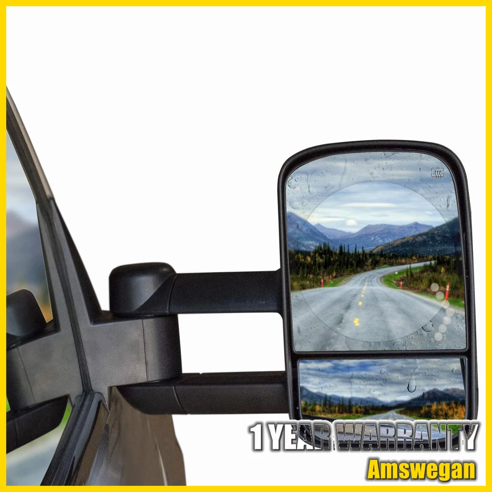 [Pair] Power Heated LED Turn Signal Mirrors For 07-14 Chevrolet GMC Sierra 1500 - Image 4 of 4