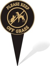 Keep Off Grass Sign - No Pooping Dog Signs for Yard - Pick 1pcs, Lawn Sign-6