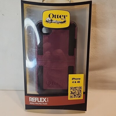NEW - OtterBox Reflex Case for iPhone 4 + 4S - Plum/Black