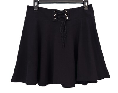 New ROMWE Mini Skater Skirt Lace Up Size Medium