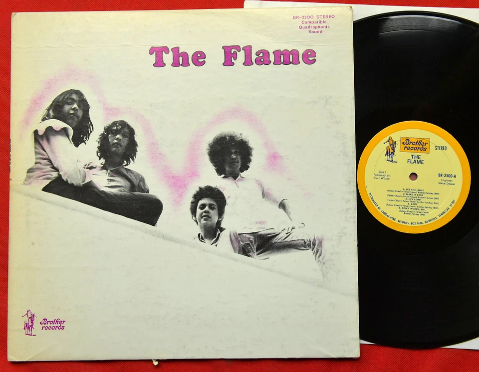 The Flame – The Flame - LP - US 1st. 1970 - Quadraphonic + POSTER + LYRIC