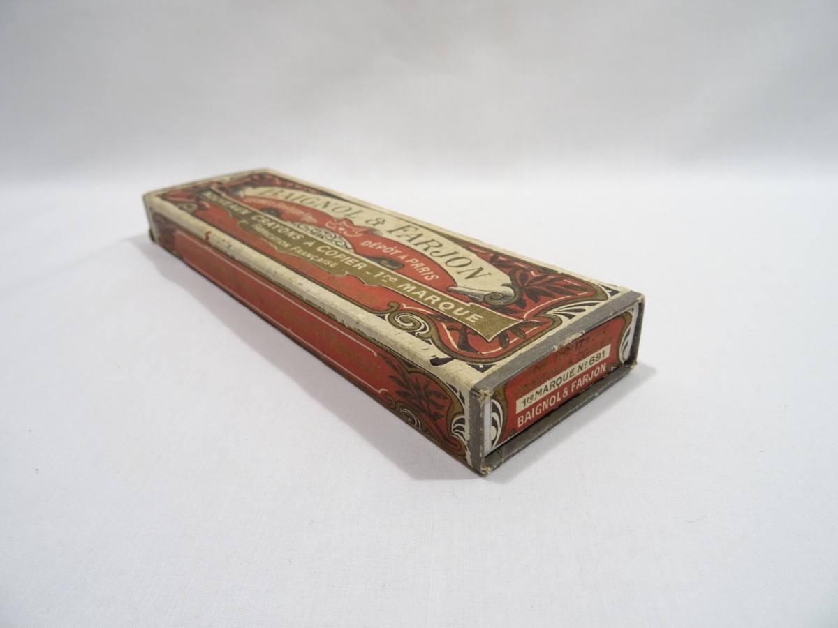 ANCIENNE BOITE A CRAYON A COPIER BAIGNOL ET FARJON 1 ERE MARQUE