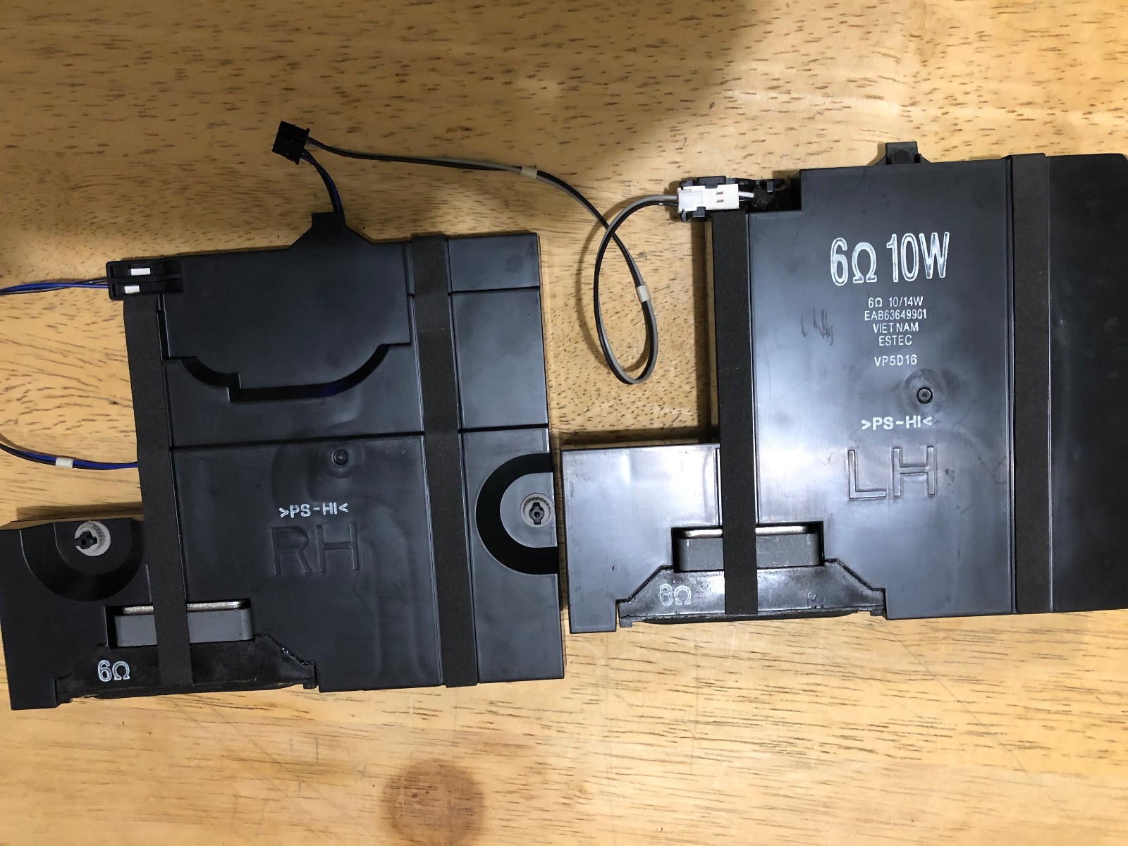 led tv internal speakers