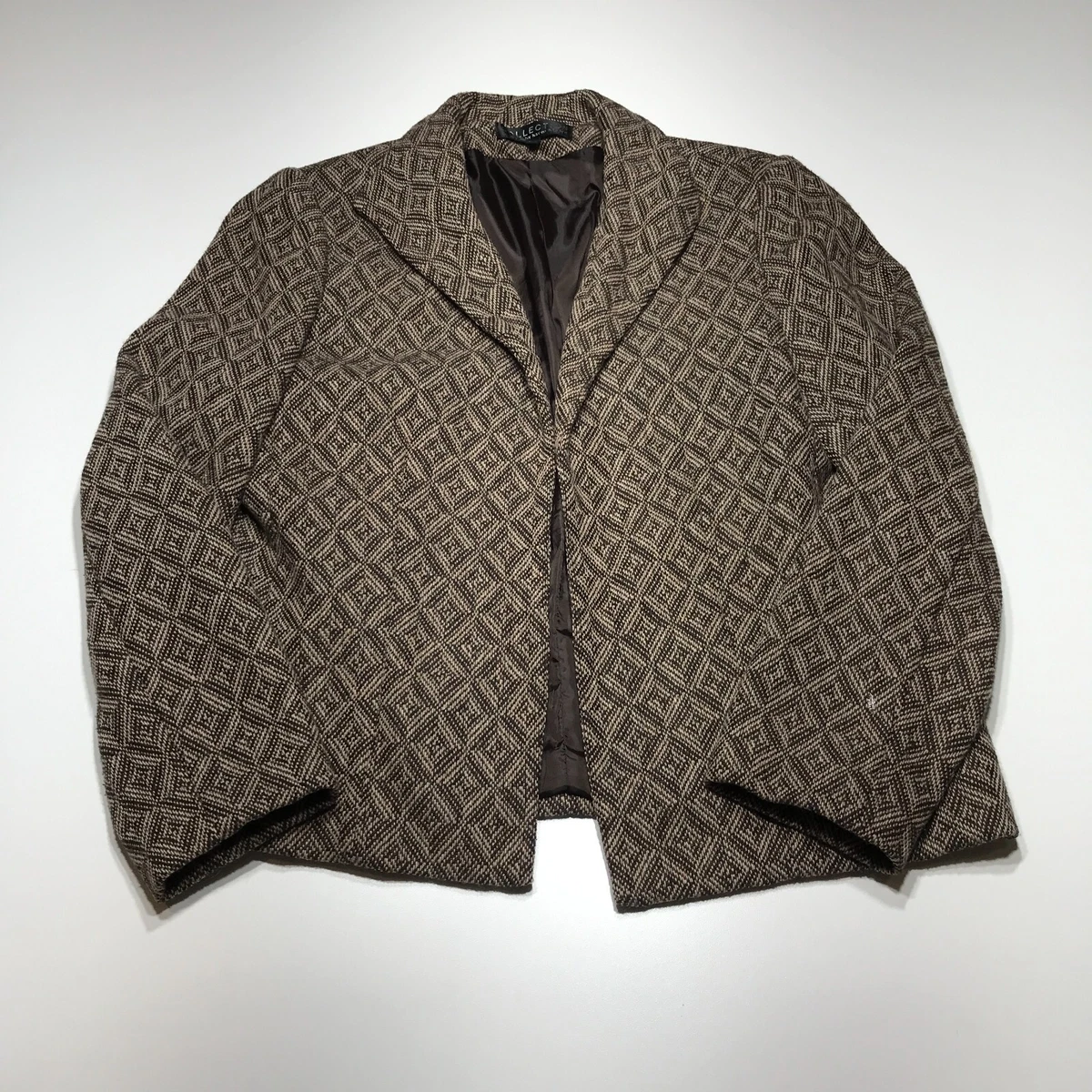 Collection by Harve Benard Blazer Womens Size 14 Brown Diamond