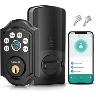  Hornbill Smart Lock W/Keypad & Biometric 